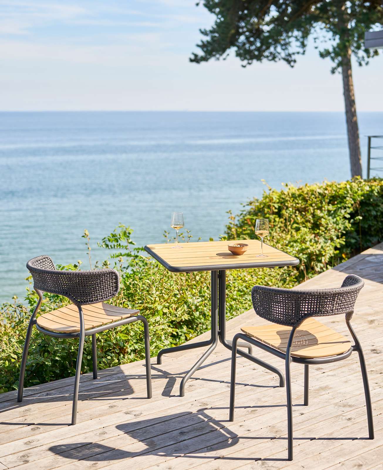 Mindo 101 Cafébord, firkantet - Teak plade - Billede 2