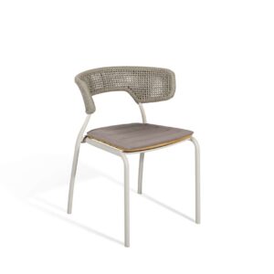 Mindo 101 stol, stabelbar - Teak sæde