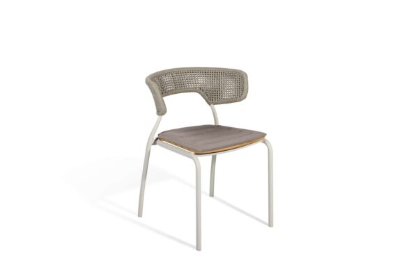 Mindo 101 stol, stabelbar - Teak sæde