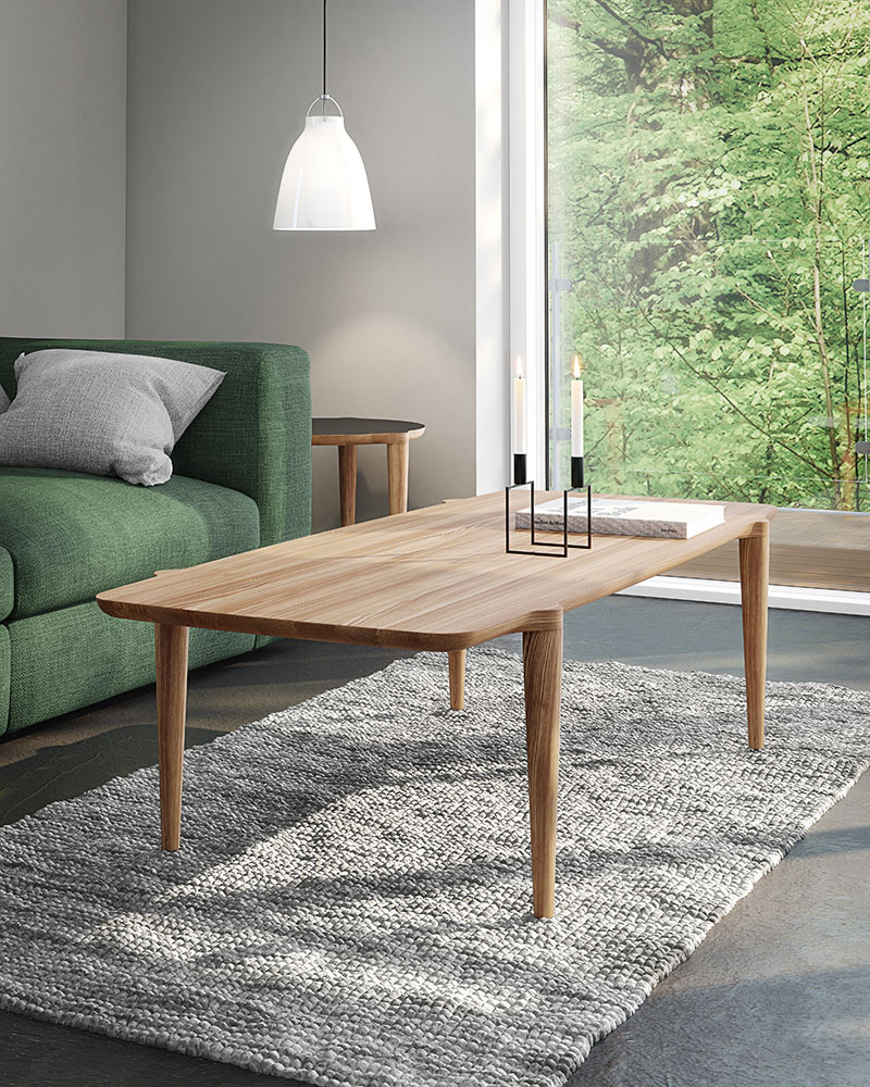 Naver, AK 530, Sofabord, Aflangt - Massivt - Billede 2