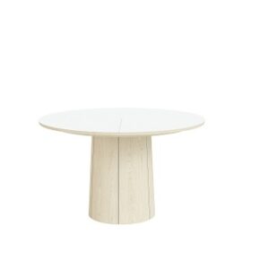 Skovby SM33 - Spisebord, rundt - 3 tillægsplader i sokkel