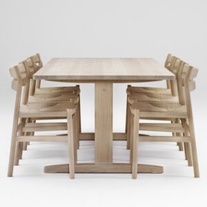 Børge Mogensen Shakerbord + 6 stk BM1 stole