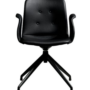 Bent Hansen, Primum Spisebordsstol m. armlæn - 4 stjernefod, returdrej, Model E021