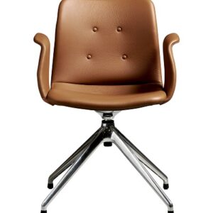 Bent Hansen, Primum Spisebordsstol m. armlæn - 4 stjernefod, returdrej, Model E031