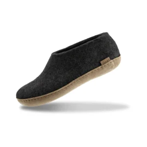 Glerups sko med skindsål - Koksgrå