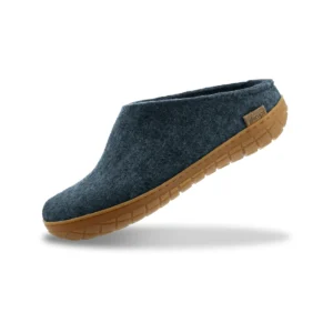 Glerups tøffel med naturgummisål - denim