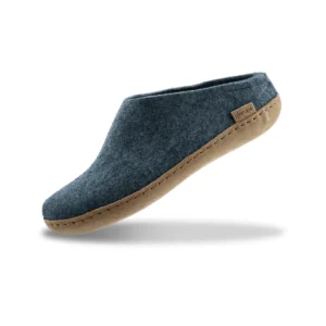 Glerups tøffel med skindsål - denim
